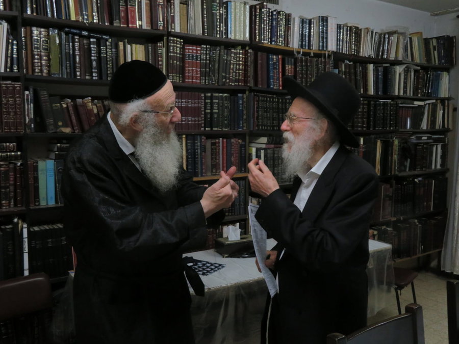 הגר"ש גלאי בביקור בבית הגרי"א דינר
