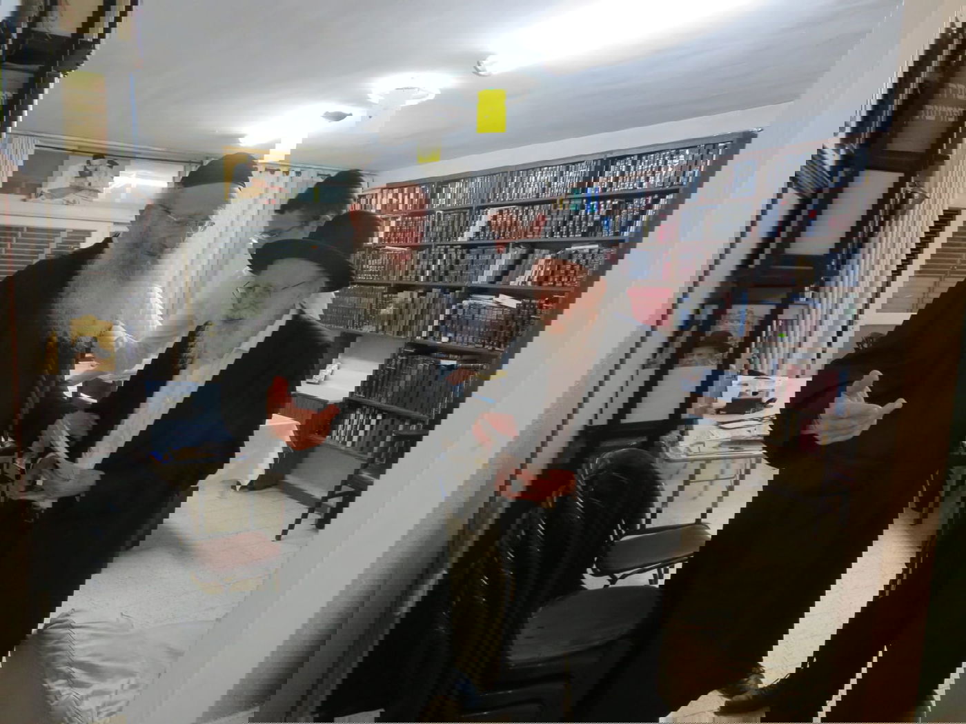 הגר"ש גלאי בביקור בבית הגרי"א דינר