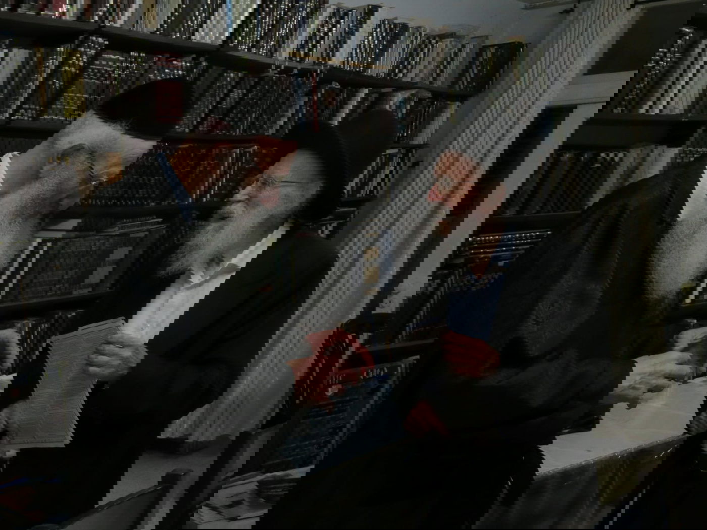 הגר"ש גלאי בביקור בבית הגרי"א דינר