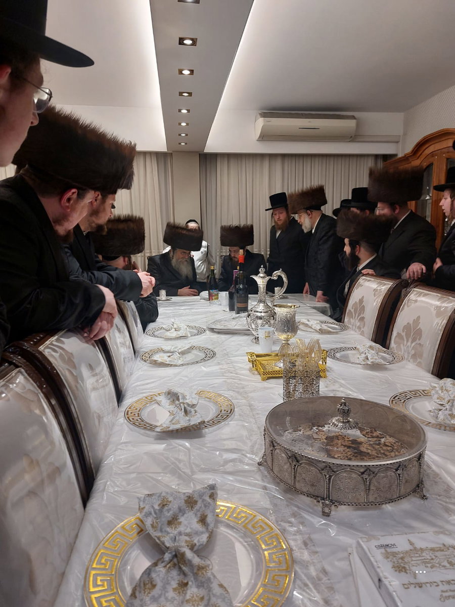 האדמו"ר מסאדיגורה בביקור בבית גאב"ד אנטווערפן