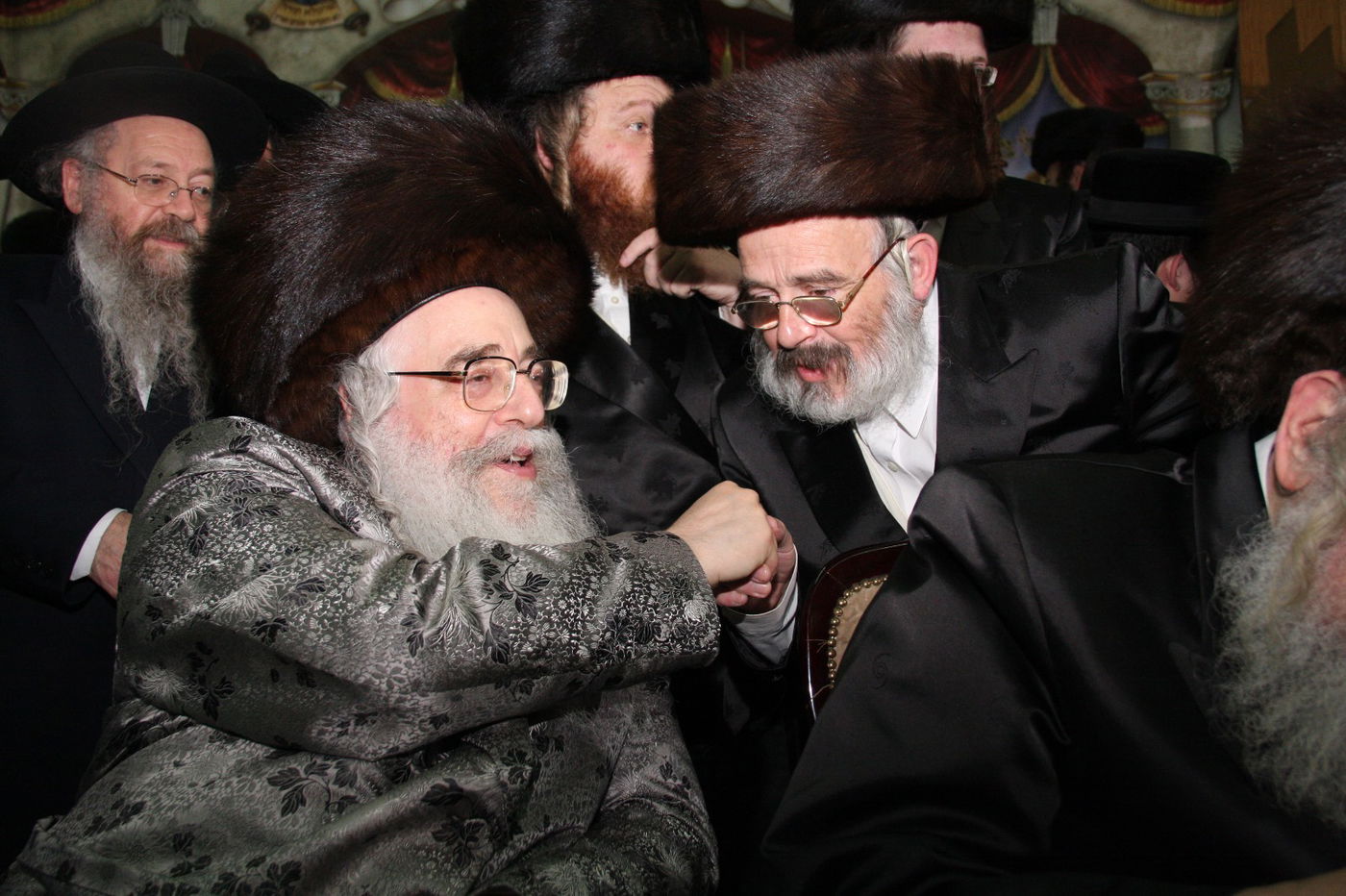 עם מורו ורבו יבלחט"א האדמו"ר מצאנז שליט"א