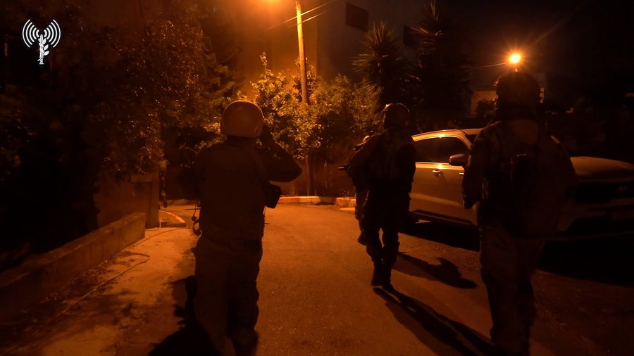 תיעוד הפעילות הלילה ביו"ש