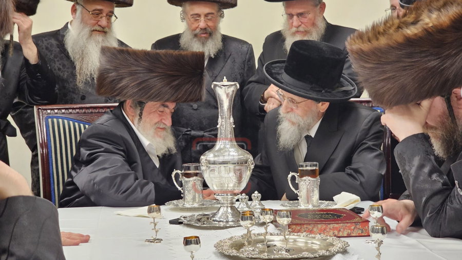 האדמו"ר מויז'ניץ בביקור אצל האדמו"ר מבאיאן