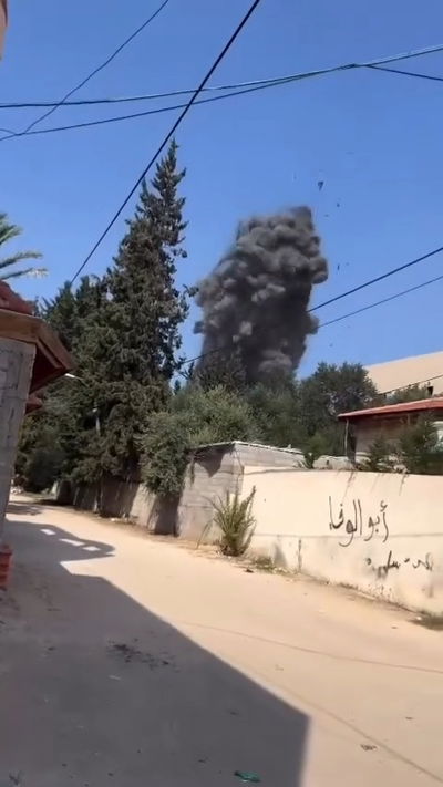 תקיפת חיל האוויר במרכז רצועת עזה