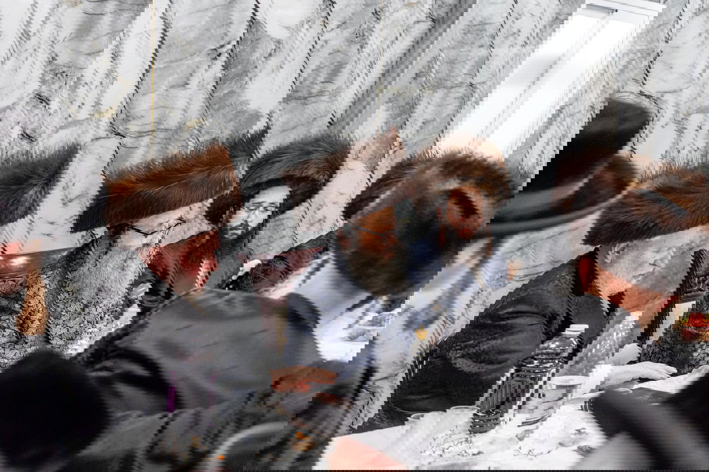 הגה"צ ראש ישיבת סאטמאר בחנוכת בית המדרש בבי"ש