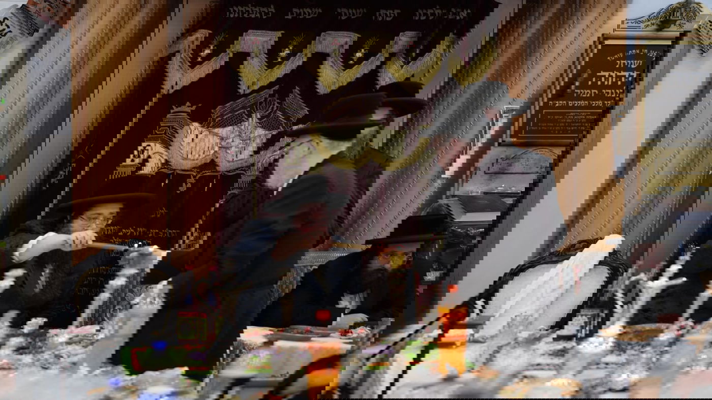 האדמו"ר מזימגראד בטיש הילולא