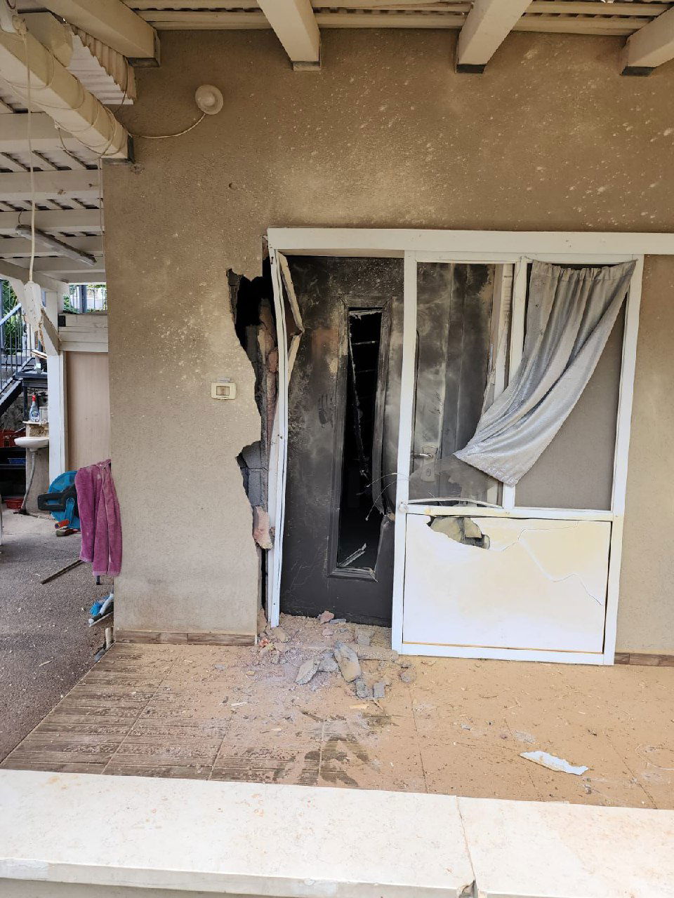 ההרס כתוצאה מהפגיעות בקריית שמונה