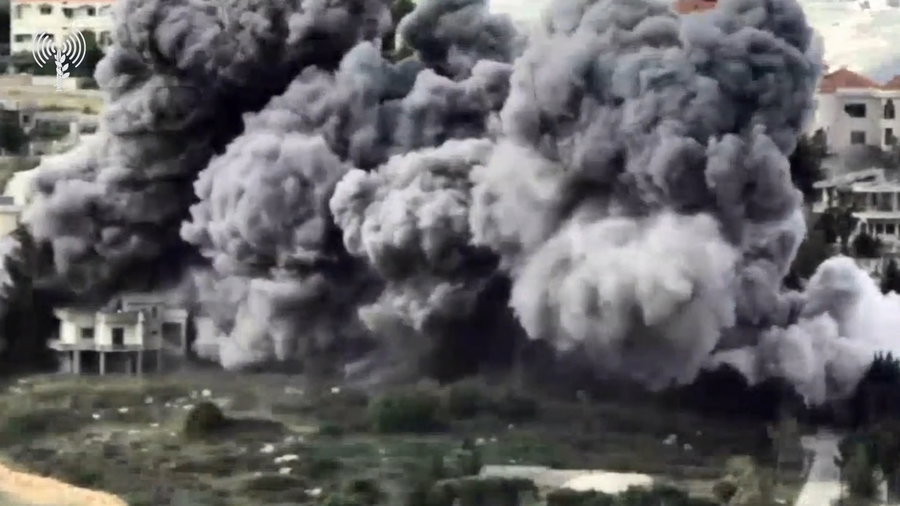 צפו בתקיפות צה"ל בדרום לבנון