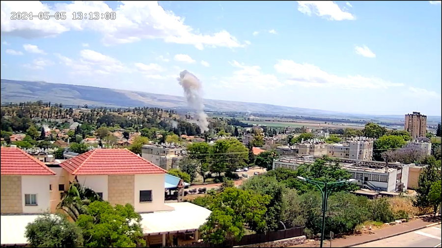 ***אזהרת שמיעה*** | תיעוד המטחים לעבר קריית שמונה