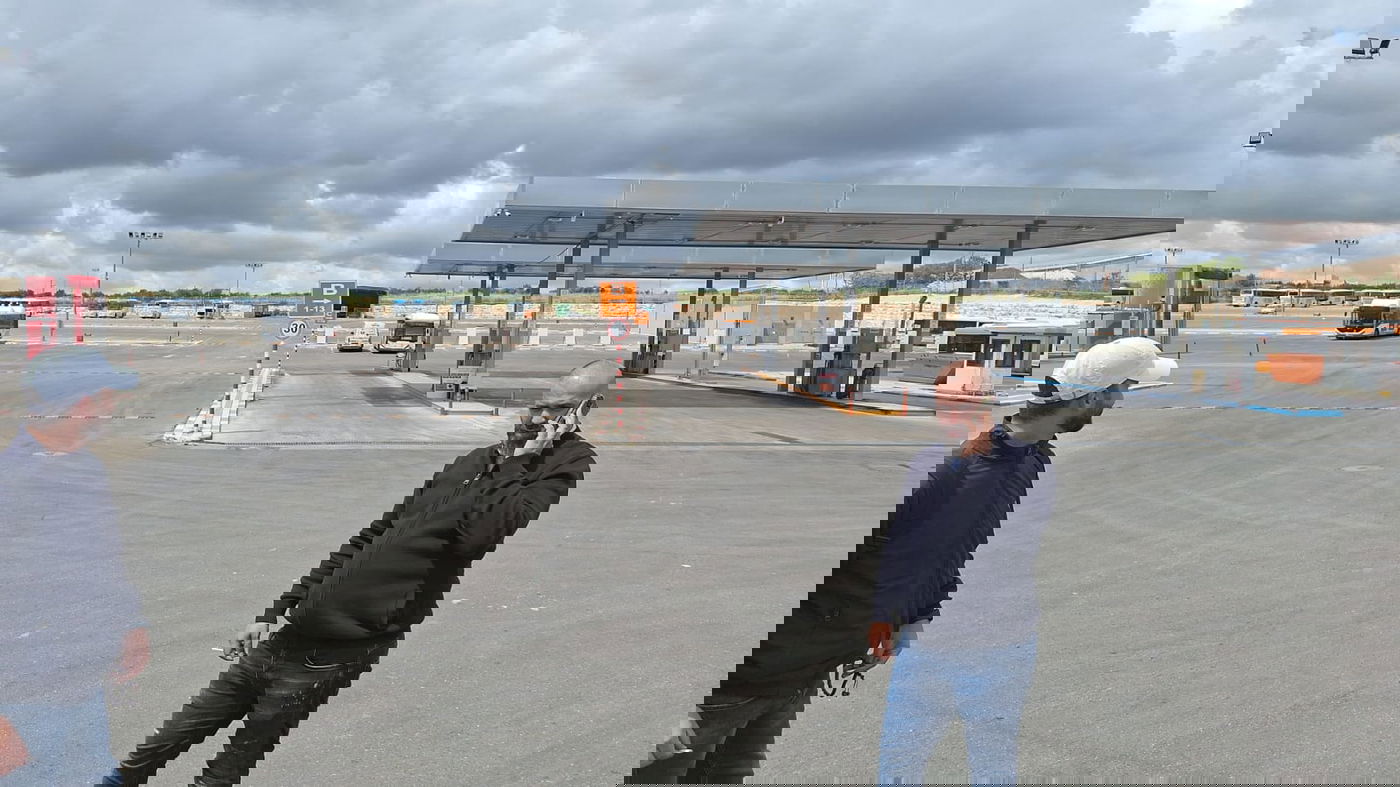 חניון האוטובוסים של חברת בית שמש אקספרס באיזור התעשייה ברוש בבית שמש