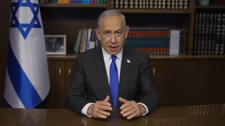 "כוחותינו הניפו את דגלי ישראל במעבר רפיח" | צפו בדבריו של רה"מ נתניהו
