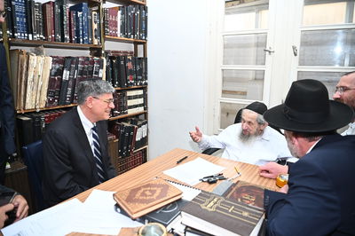 הגר"ד לנדו לשגריר ארה"ב שבא לביתו: "העם היהודי הכי מיוחד. יש לנו הכרת הטוב גדולה"