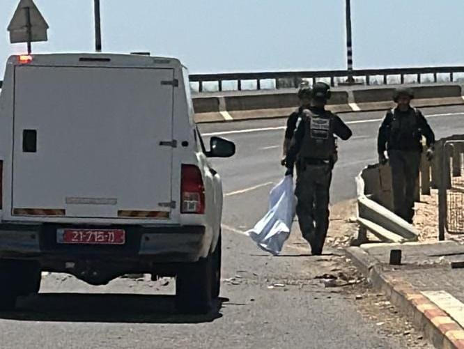 זירת פינוי הרקטה בקריית שמונה