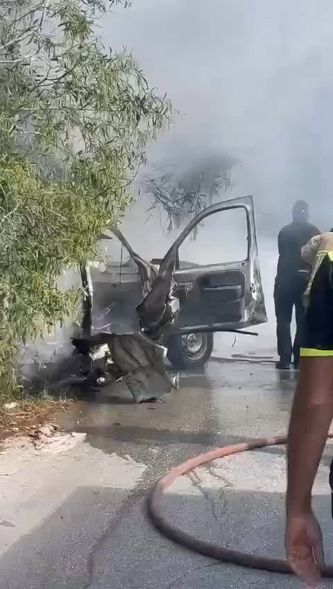 הרכב שהותקף בלבנון