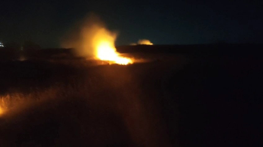 צפו בשריפות שהציתו הערבים סמוך לגבעת צור הראל