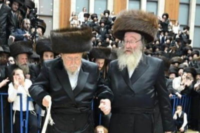 הרבי זצ"ל, עם האדמו"ר החדש ממלא מקומו