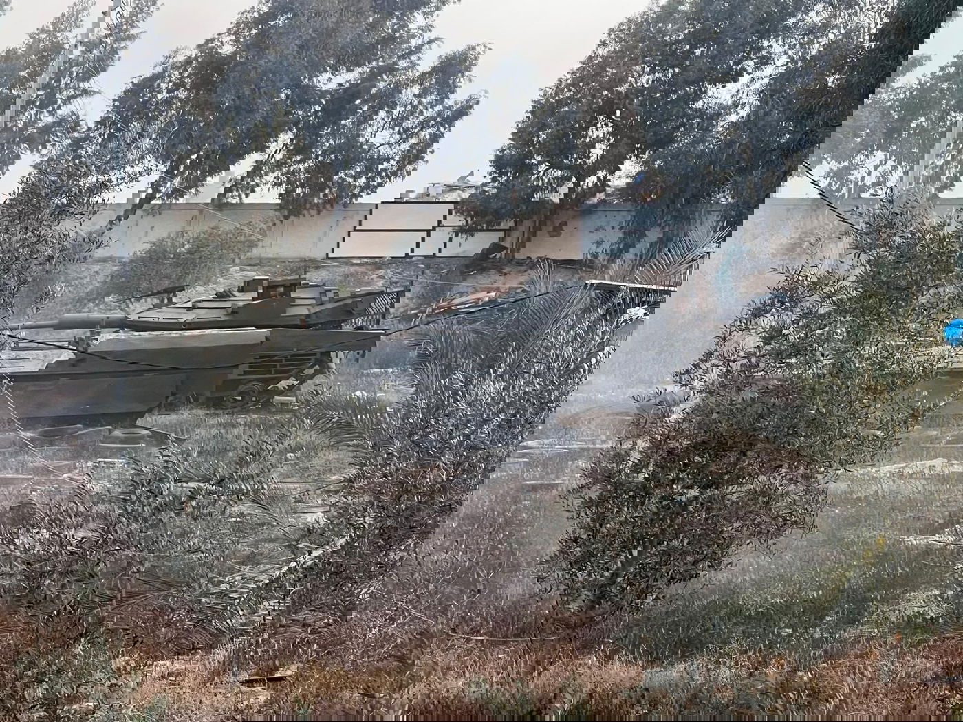 דגם דמוי טנק שאיתרו כוחות צוות הקרב של חטיבת גבעתי במוצב חמאס