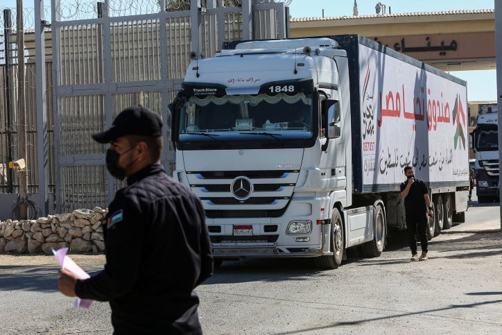 משאית לעזה. אילוסטרציה