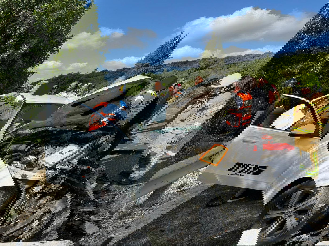 זירת התאונה