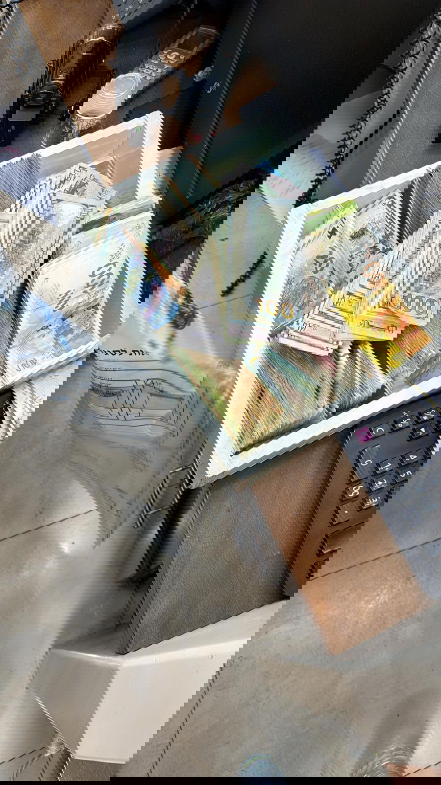 הכספים שנתפסו הלילה