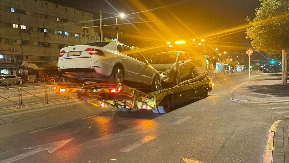 המשטרה הורידה מהכביש 89 רכבים משופרים עם קולות ירי