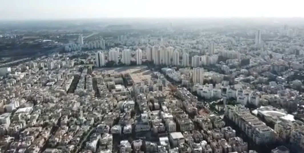 קרית ויז'ניץ ממעוף הציפור