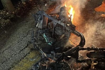 האופנוע בלבנון לאחר התקיפה