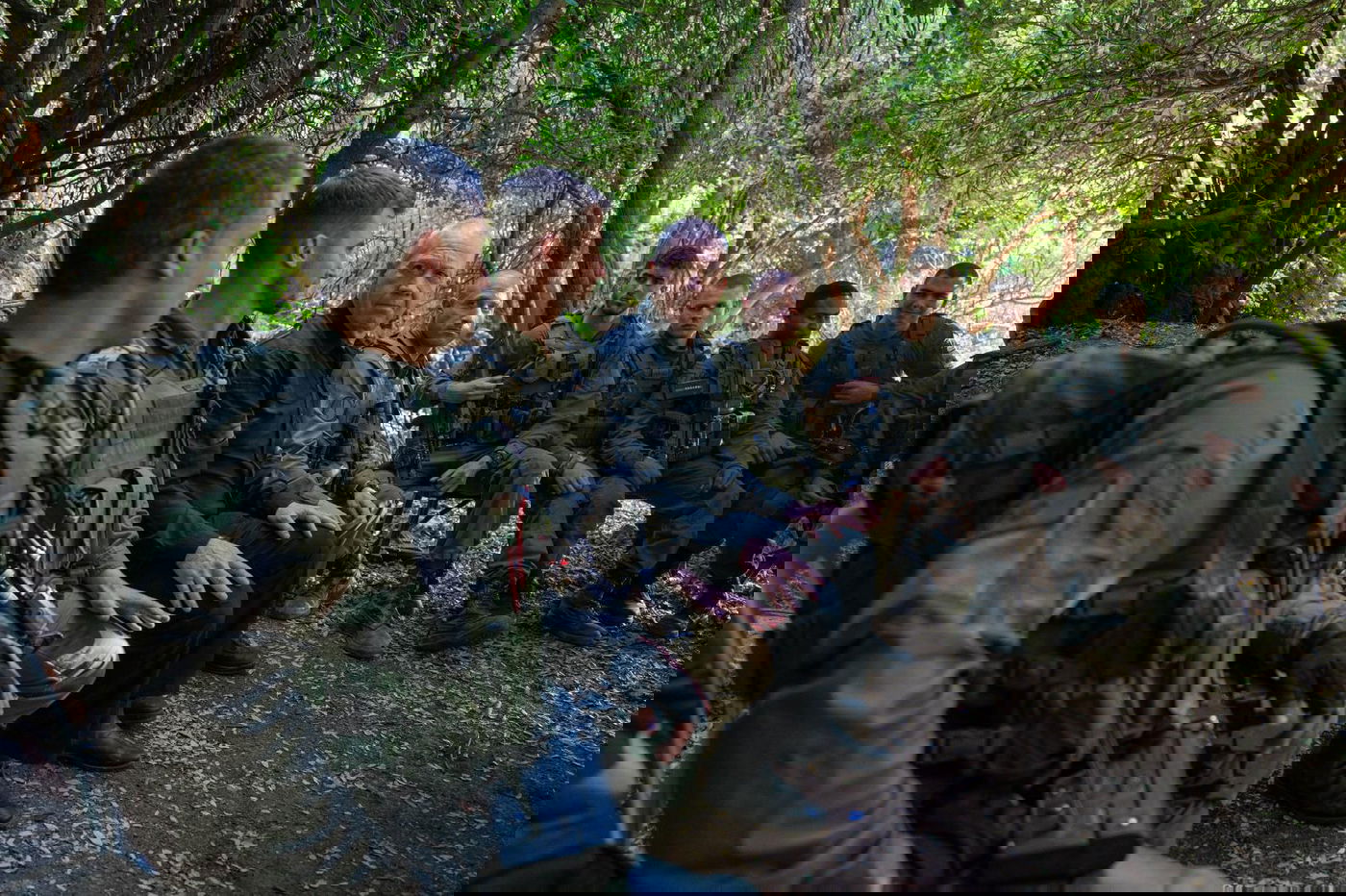 גלנט עם הלוחמים