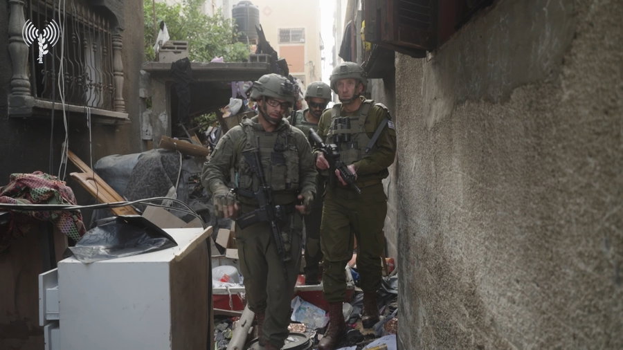 הרמטכ"ל עם הלוחמים בג'באליה