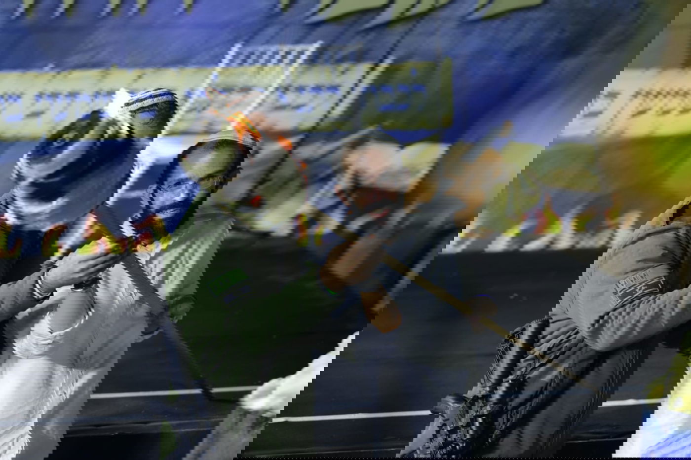 הדלקת רבה של צפת הגאון רבי שמואל אליהו בסמוך לציון רשב"י במירון