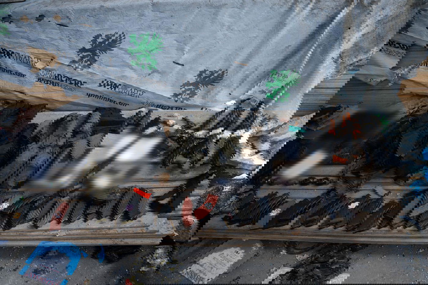 אמצעי לחימה שאותרו במרחב השוק בג׳באליא