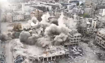 הצנחנים השמידו את המטה לביטחון הכללי של חמאס | תיעוד