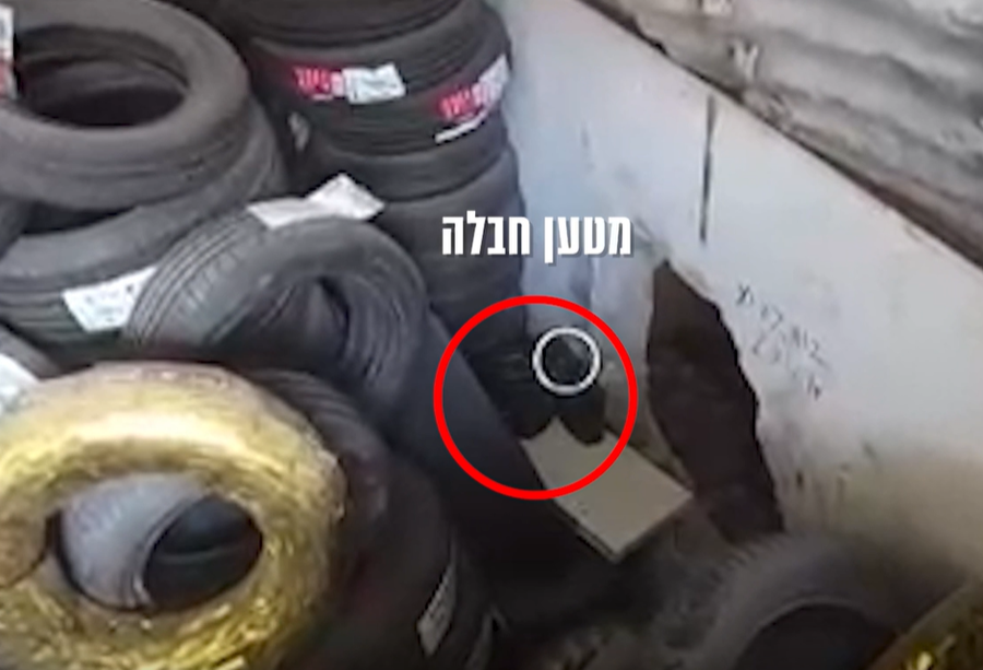 בלב השוק, בין הצמיגים | תיעוד מאיתור מטענים בלב ג'באליא