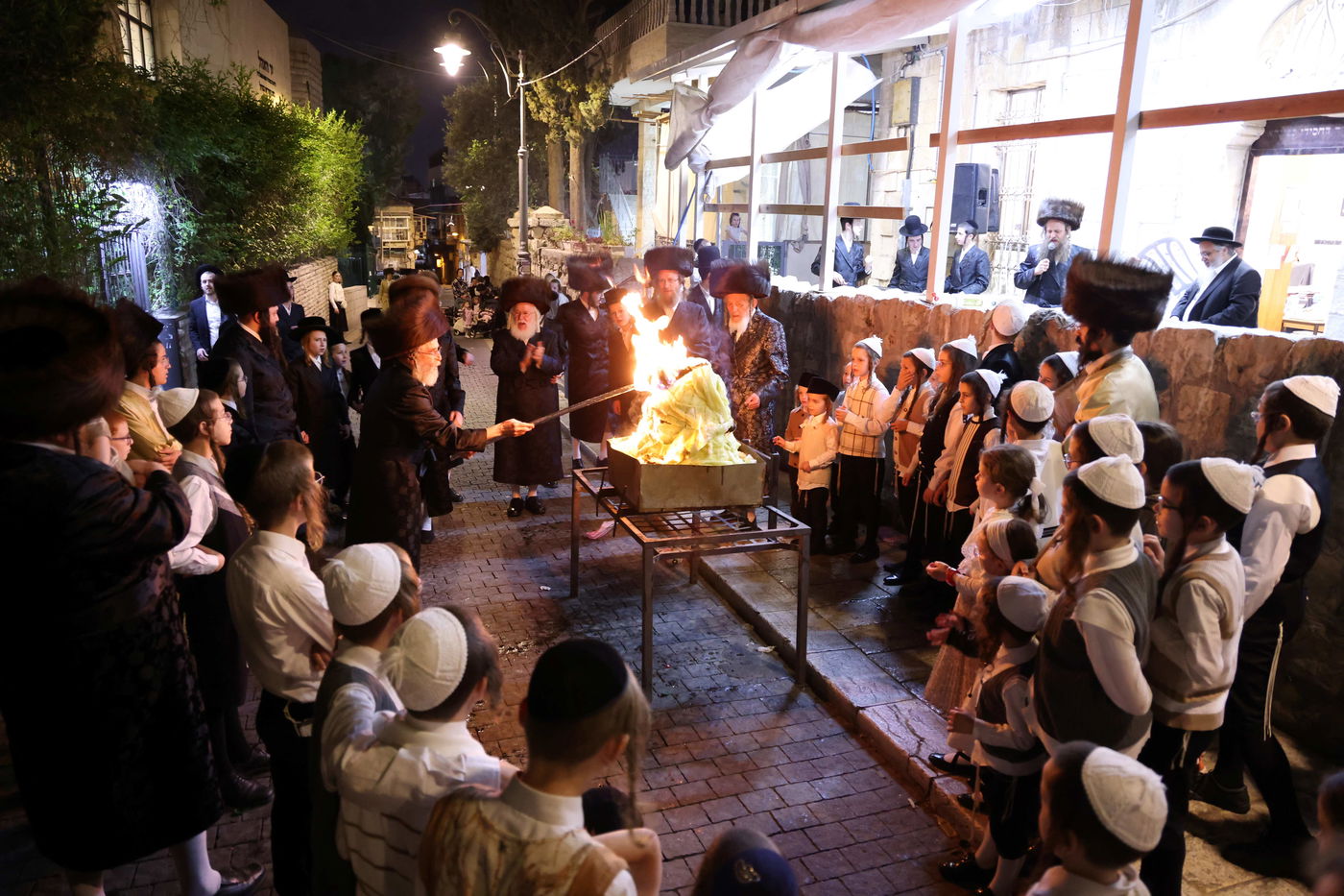 ל"ג בעומר בחצה"ק ספינקא ירושלים