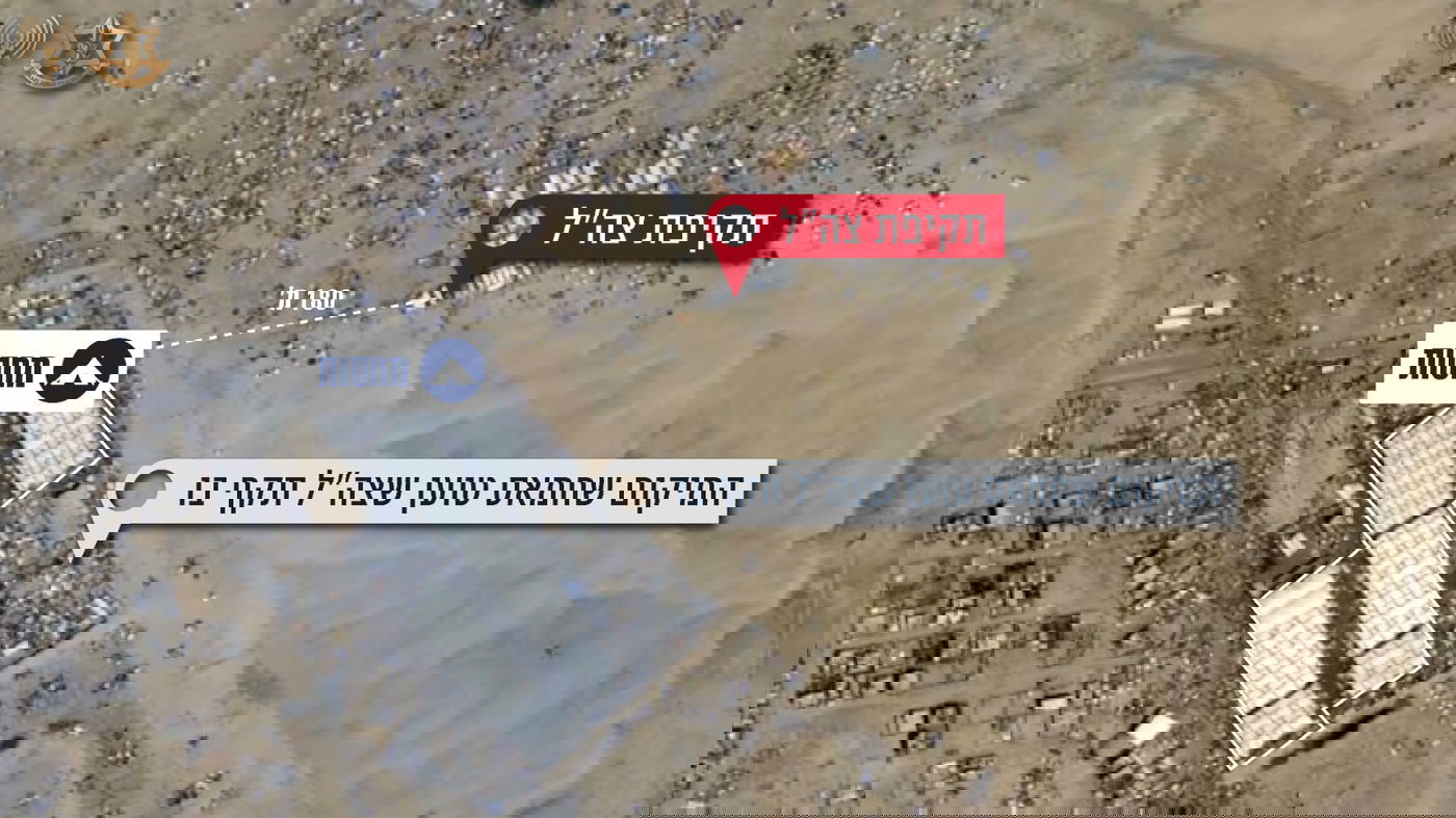 מיקום תקיפת צה״ל לעומת המיקום שחמאס טען שנתקף