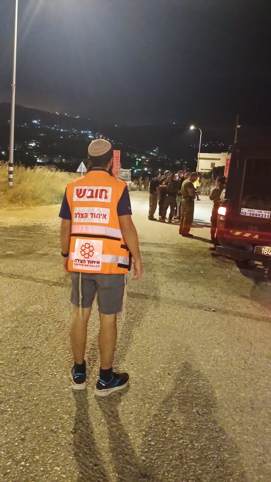 זירת הפיגוע ליד שכם