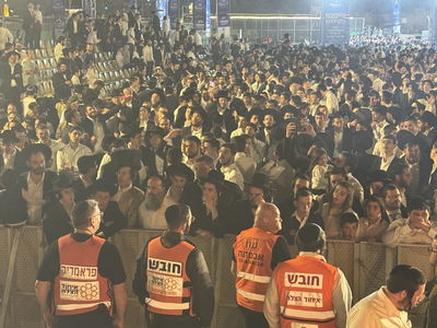 "צוותי איחוד הצלה פעלו למתן מענה רפואי ולאבטחת שלומם של עשרות אלפי המתפללים בעיקר בציונו של שמעון הצדיק