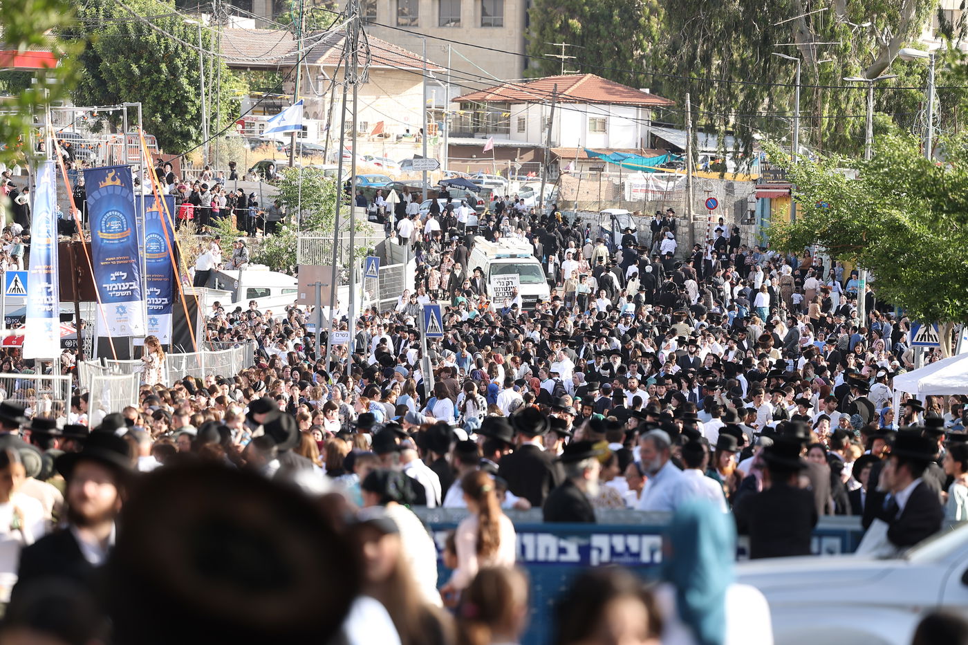 הילולת הרשב"י בחצר ההילולא במתחם שמעון הצדיק בירושלים
