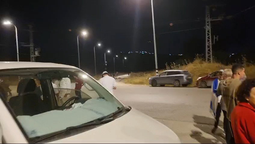 הכניסה לעיר שכם, הערב