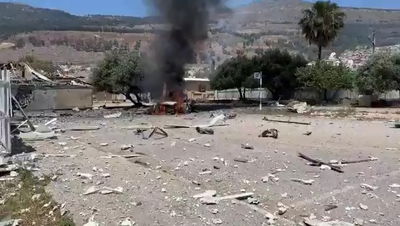 מחנה גיבור ספק פגיעה ישירה של טיל בורכאן