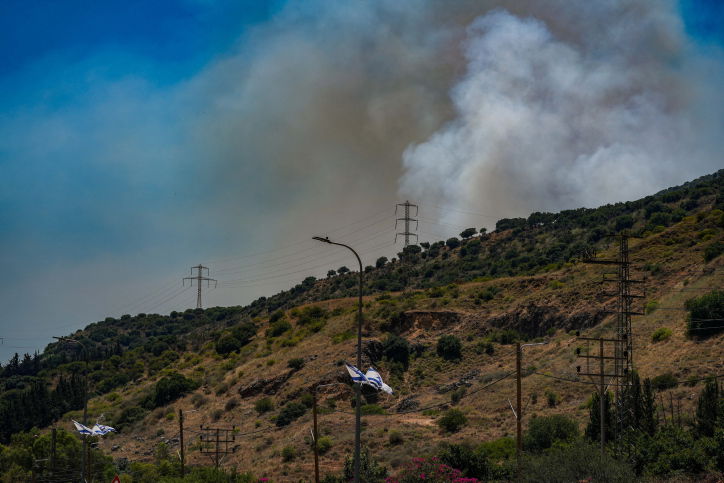 הצפון תחת אש: רצף של אזעקות, שריפות ענק באזור קצרין, פגיעה ישירה בנהריה