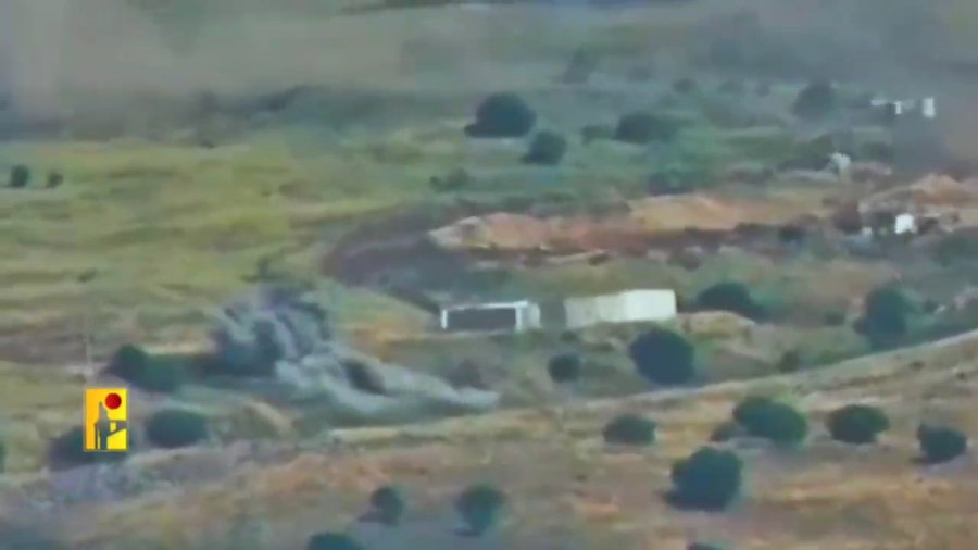 הסרטון שפרסם חיזבאללה ובו הוא מתעד את הפגיעה לכאורה במערכת כיפת ברזל