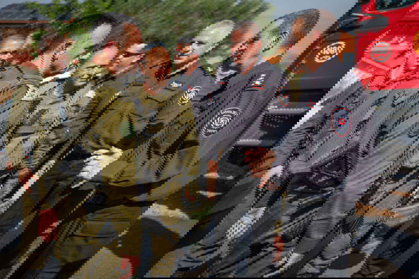 סיור הרמטכ"ל ובכירי כבאות והצלה בצפון הארץ