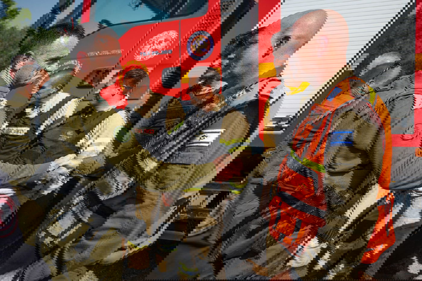 סיור הרמטכ"ל ובכירי כבאות והצלה בצפון הארץ