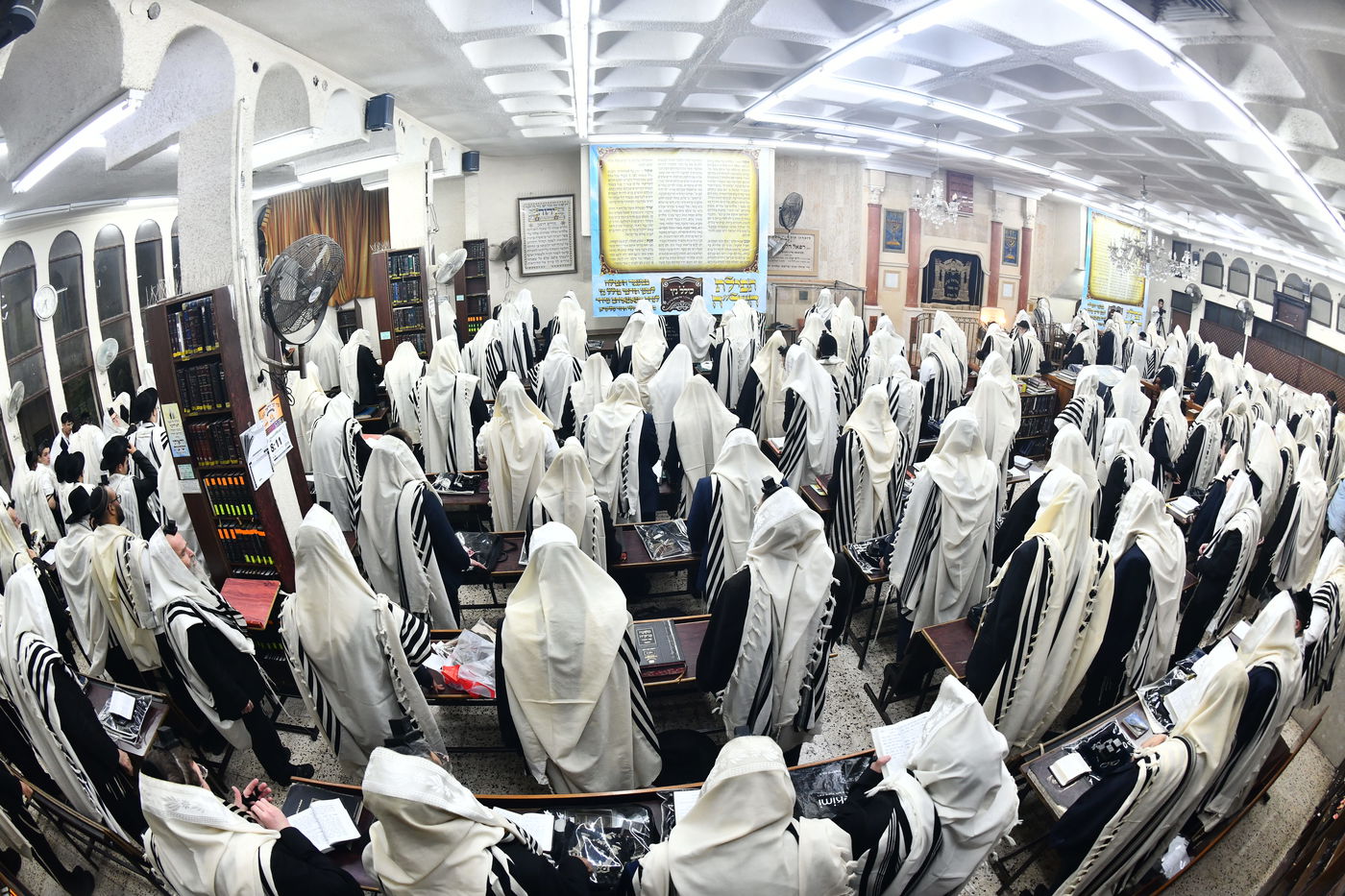 הגר"י זילברשטיין, והגר"ש מחפוד בתפילת השל"ה