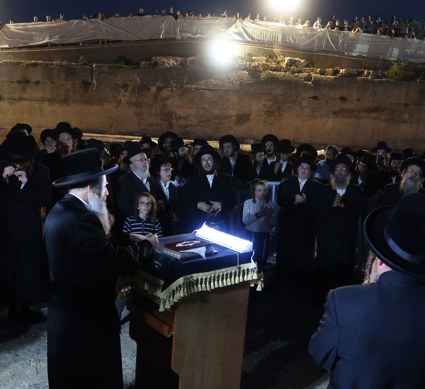 האדמו"ר מאונגוואר, בהדלקה בקרב שמואל הנביא 