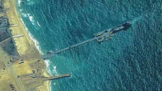לאחר שהתפרק: המזח האמריקני בעזה צפוי לחזור לפעילות