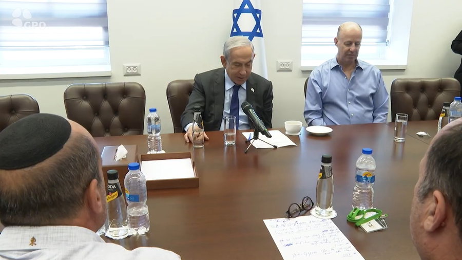 ראש הממשלה בנימין נתניהו עם חברי פורום תקווה
