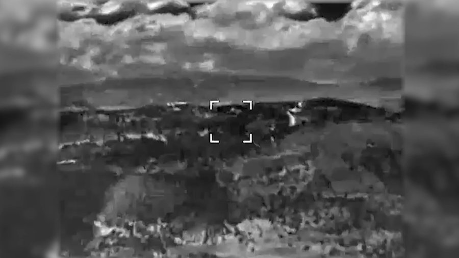 תיעוד מיירוט כטב״ם בגבול הצפון