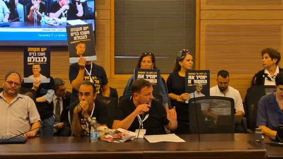 משפחות חטופים בכנסת